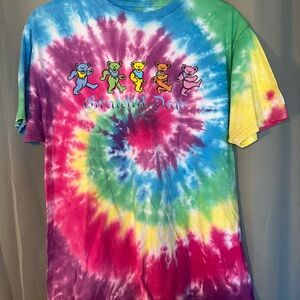 Grateful Dead (Large) Multicolor Tie-Dye T-Shirt